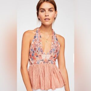 🩷Free people Peruvian paradise halter top🩷